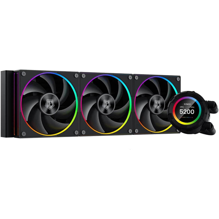 ID-COOLING SL360 CPU Liquid Cooler with LCD Display - Black - PakByte Computers