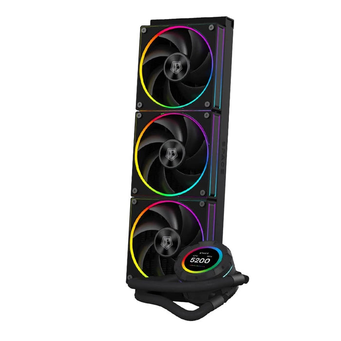 ID-COOLING SL360 CPU Liquid Cooler with LCD Display - Black - PakByte Computers