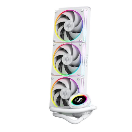 ID-COOLING SL360 CPU Liquid Cooler with LCD Display - White - PakByte Computers