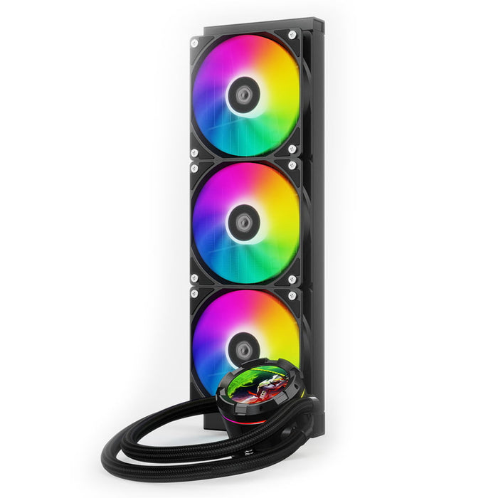 ID-COOLING SL360 XE LCD 360mm AIO CPU Cooler - Black - PakByte Computers