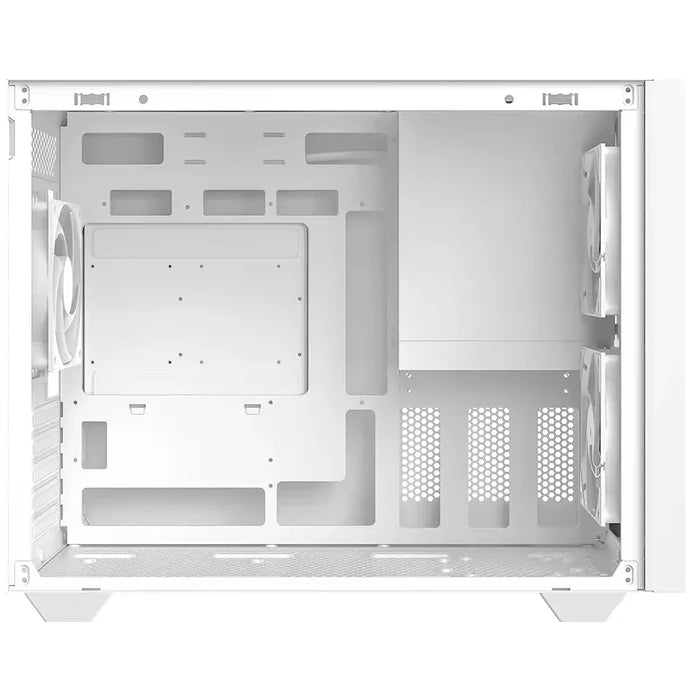 ID-Cooling View 500 ARGB Micro-ATX PC Case - White