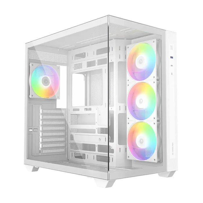ID-Cooling View 510 ARGB Panoramic ATX PC Case - White