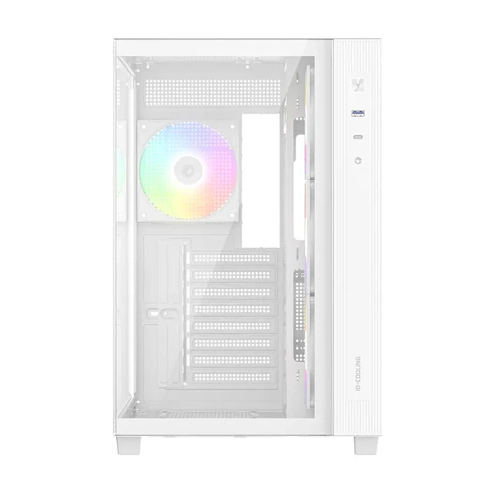 ID-Cooling View 510 ARGB Panoramic ATX PC Case - White