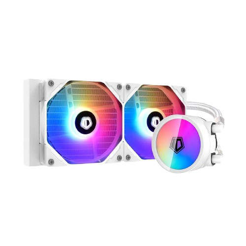 ID-Cooling ZoomFlow 240 XT V2 ARGB AIO 240mm Liquid CPU Cooler - White - PakByte Computers