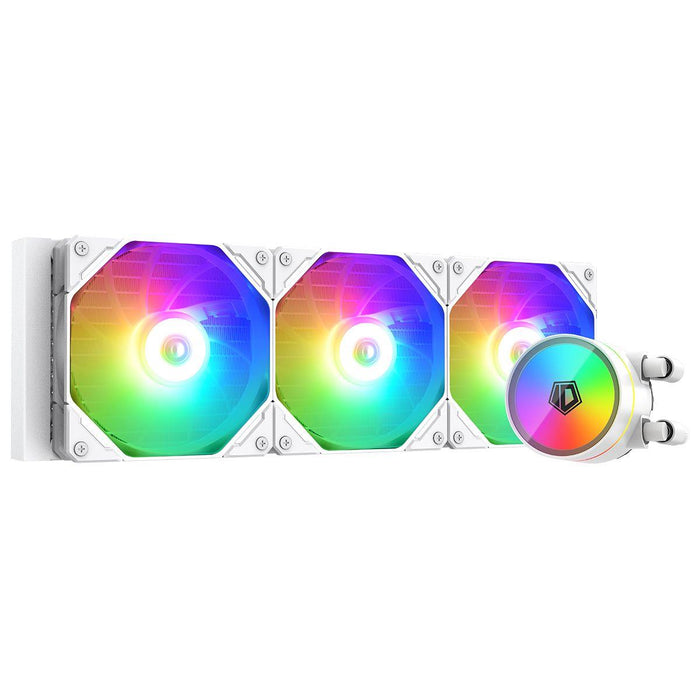 ID-Cooling ZoomFlow 360 XT V2 ARGB AIO 360mm Liquid CPU Cooler - White - PakByte Computers
