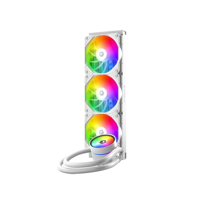 ID-Cooling ZoomFlow 360 XT V2 ARGB AIO 360mm Liquid CPU Cooler - White - PakByte Computers