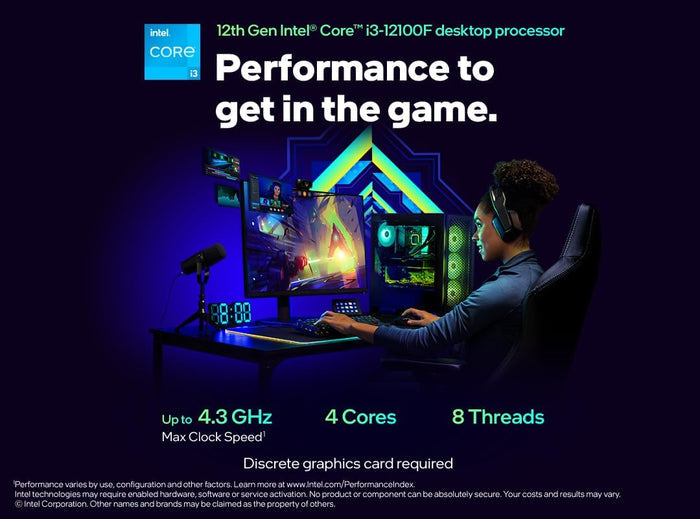 Intel Core i3-12100F 12th Generation Desktop Processor (Boxed) - PakByte