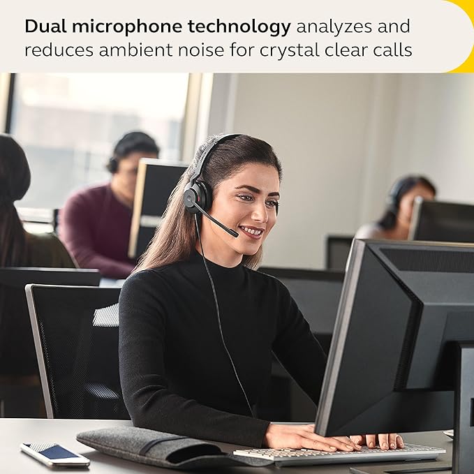 Jabra Evolve2 30 SE Wired Stereo Noise-Cancelling Headset - Black
