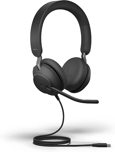 Jabra Evolve2 40 SE Wired Stereo Noise-Cancelling Headset - Black