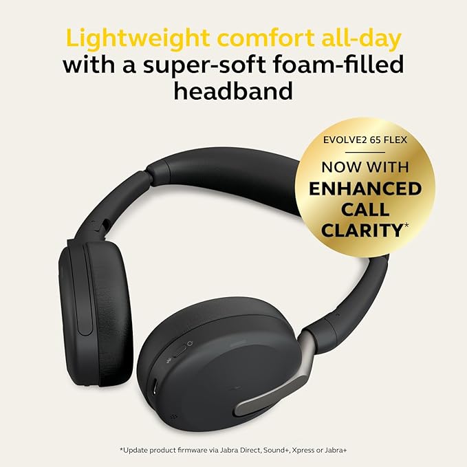 Jabra Evolve2 65 Flex Wireless Stereo Headset - Black
