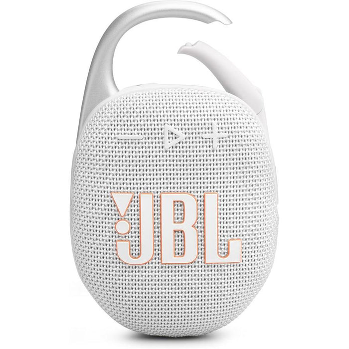 JBL Clip 5 Wireless Ultra-Portable Waterproof Speaker - White - PakByte Computers