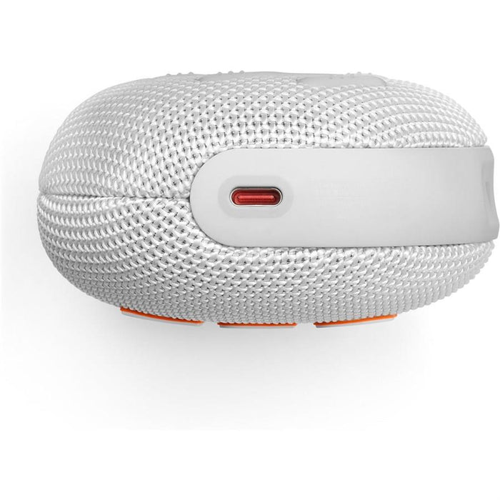 JBL Clip 5 Wireless Ultra-Portable Waterproof Speaker - White - PakByte Computers