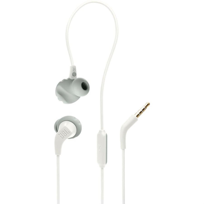 JBL Endurance Run 2 Wired In-Ear Headphones - White - PakByte Computers