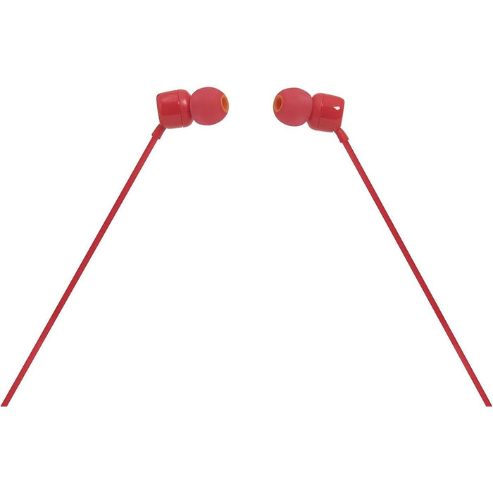 JBL Tune 110 In-Ear Headphone with One-Button Remote - Red - PakByte Computers