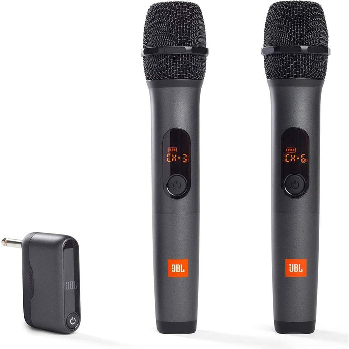 JBL Wireless Two Microphone System with Dual-Channel Receiver - Black - PakByte Computers
