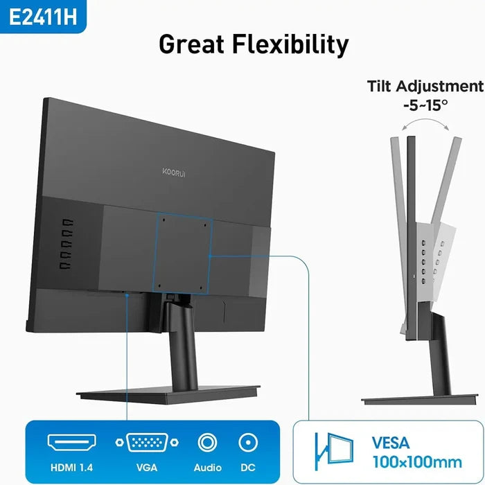 Koorui E2411H 24-inch IPS FHD 120Hz Gaming Monitor - PakByte Computers
