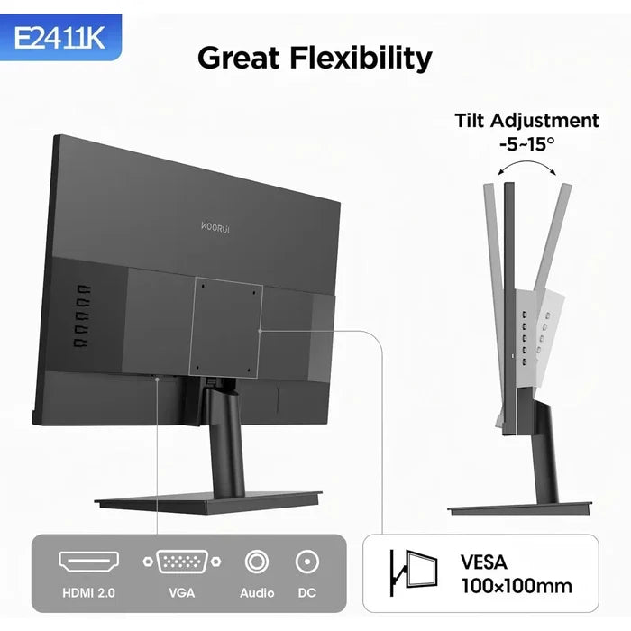 Koorui E2411K 24 Inch 144hz FHD IPS Gaming Monitor - PakByte Computers