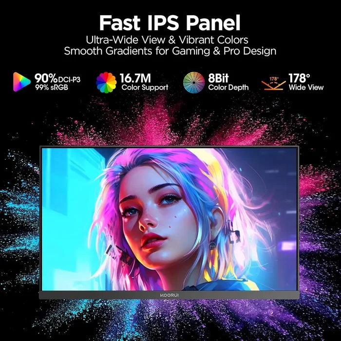 Koorui G2511P 24.5 Inch 200hz, 1ms, FHD, IPS, HDR400 Gaming Monitor - PakByte Computers