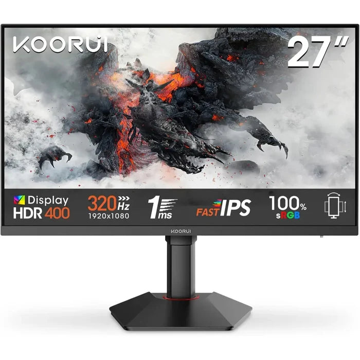 Koorui G2721E 27 Inch, 320hz, 1ms, Fast IPS, QHD 1440P Gaming Monitor - PakByte Computers