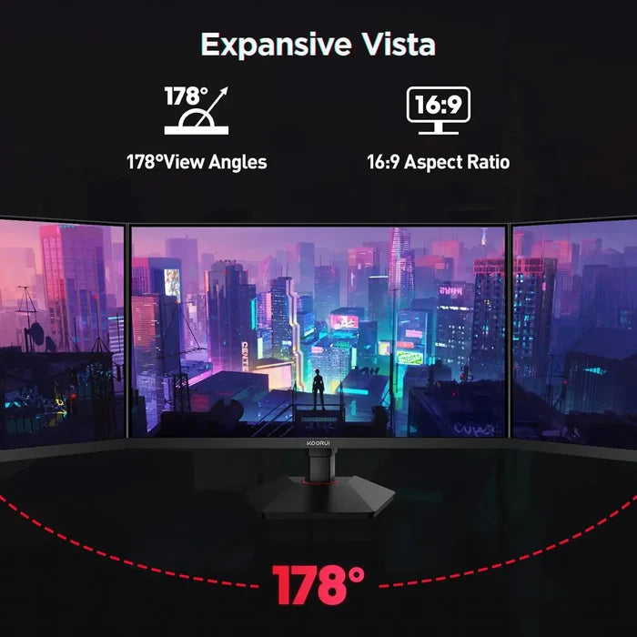 Koorui G2721E 27 Inch, 320hz, 1ms, Fast IPS, QHD 1440P Gaming Monitor - PakByte Computers