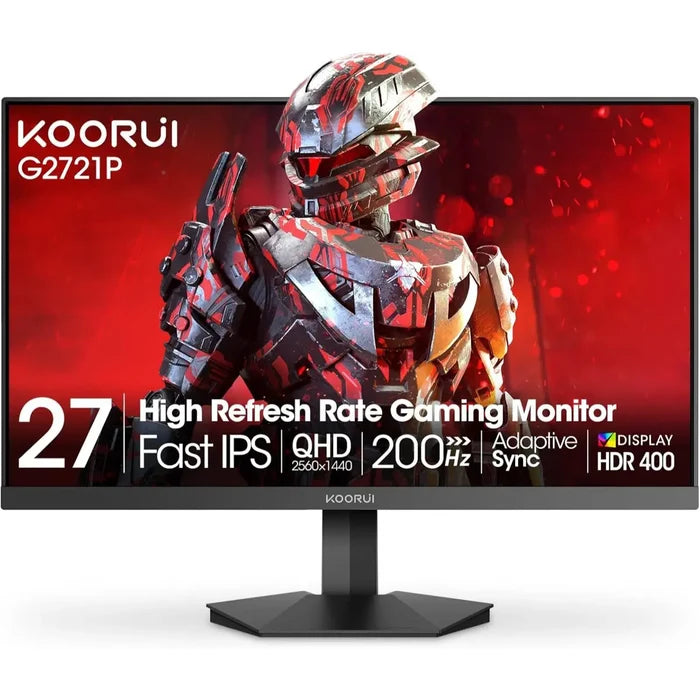 Koorui G2721P 27", 280hz, 1ms, Fast IPS, WQHD, HDR400 Gaming Monitor - PakByte Computers