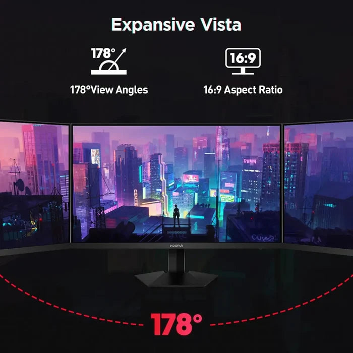 Koorui G2721P 27", 280hz, 1ms, Fast IPS, WQHD, HDR400 Gaming Monitor - PakByte Computers