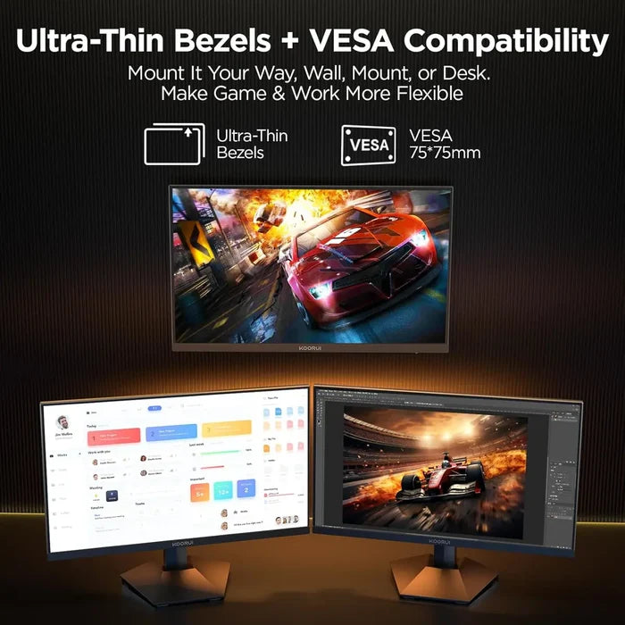 Koorui G2721P 27", 280hz, 1ms, Fast IPS, WQHD, HDR400 Gaming Monitor - PakByte Computers