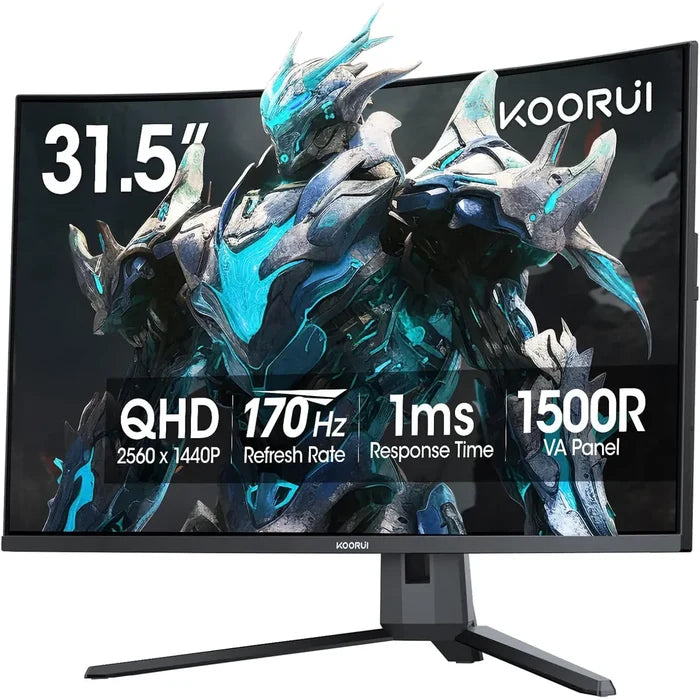 Koorui G3221SC 32 inch, 2k, 170hz, QHD, Curved Gaming Monitor - PakByte Computers