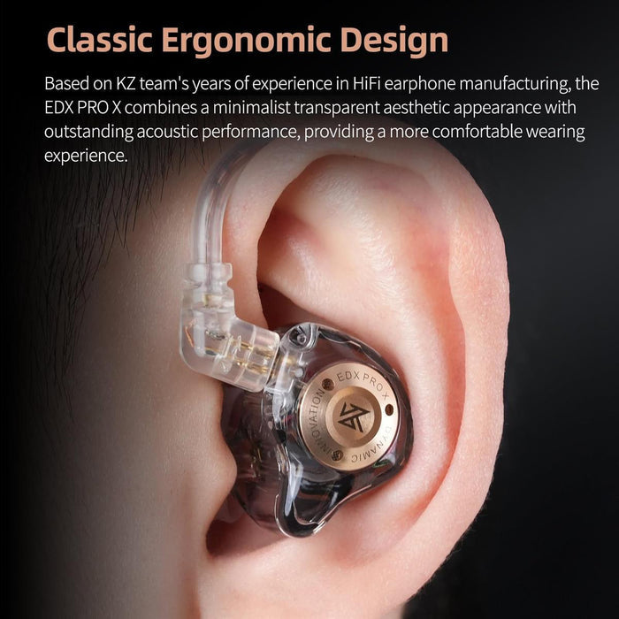 KZ EDX Pro X in Ear Wired Gaming Earbud with Microphone