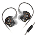 KZ Eldar 3.5mm Single Dynamic Driver HiFi In-Ear Monitor IEM Earphones - Black