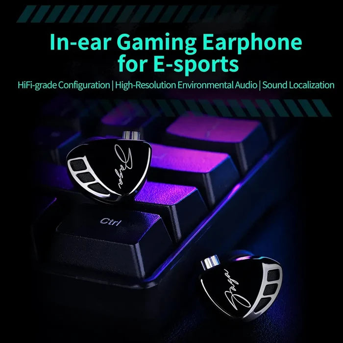 KZ Saga Wired Gaming Earbuds, Bass Improved with Mic