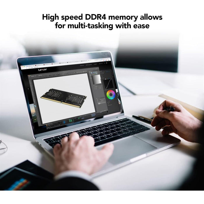 Lexar 32GB Single DDR4 SODIMM RAM 3200MT/s  Laptop Memory - Black - PakByte Computers