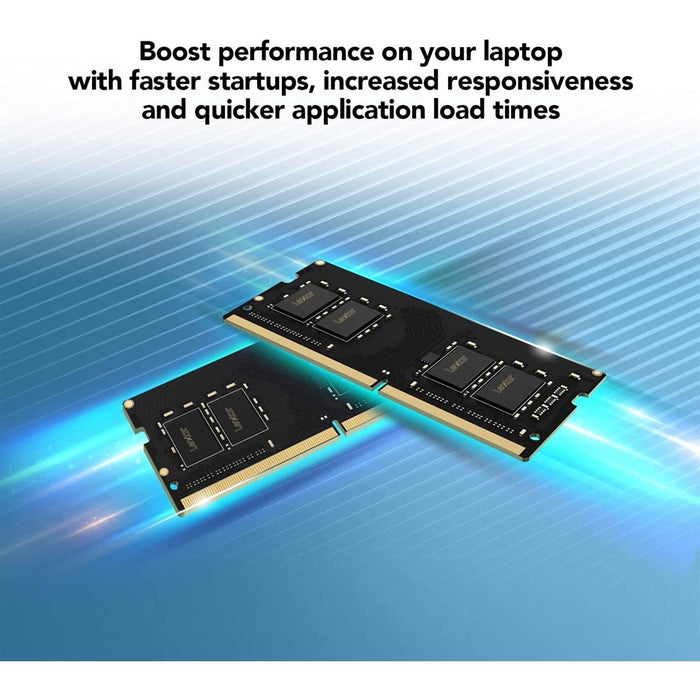 Lexar 32GB Single DDR4 SODIMM RAM 3200MT/s  Laptop Memory - Black - PakByte Computers