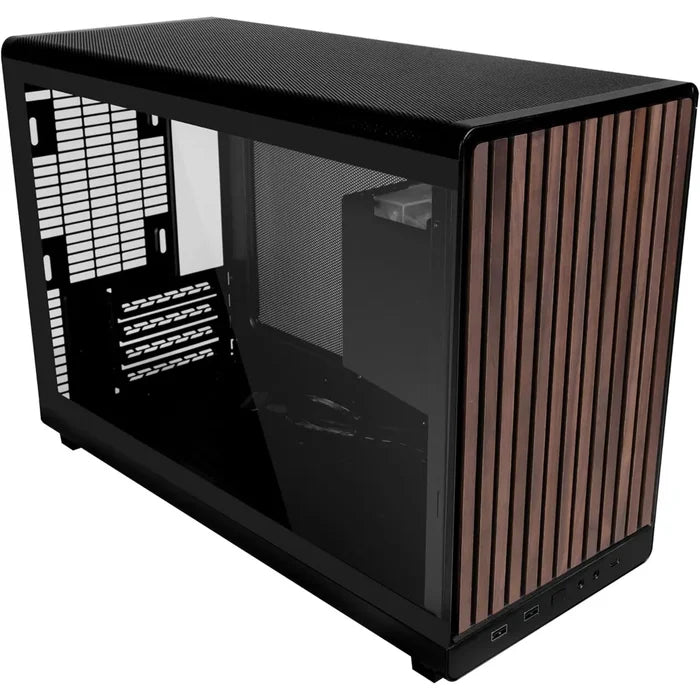 Lian Li A3 Wood Front & Side Tempered Glass Panel Casing - Black