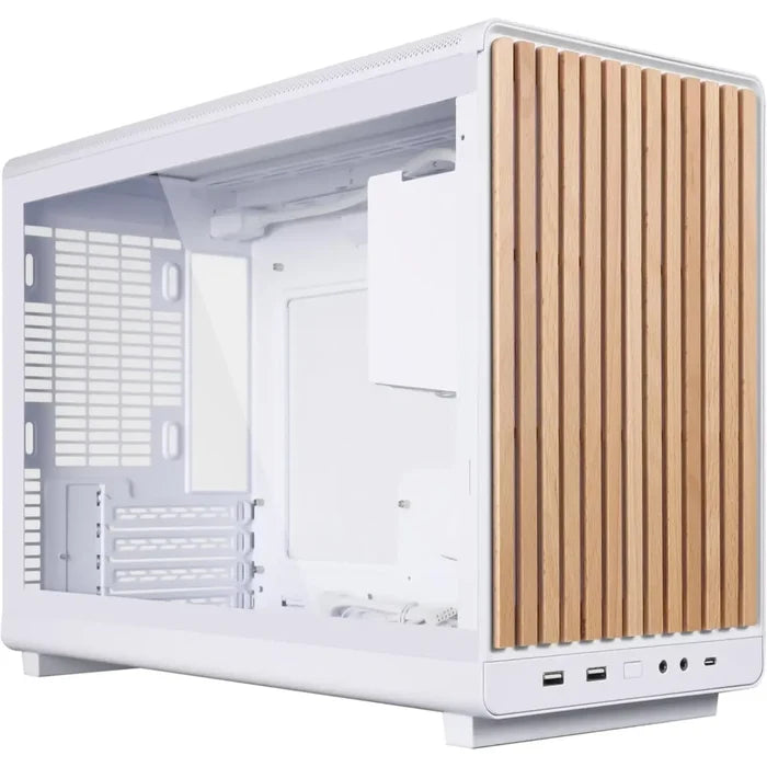 Lian Li A3 Wood Front & Side Tempered Glass Panel Casing - White