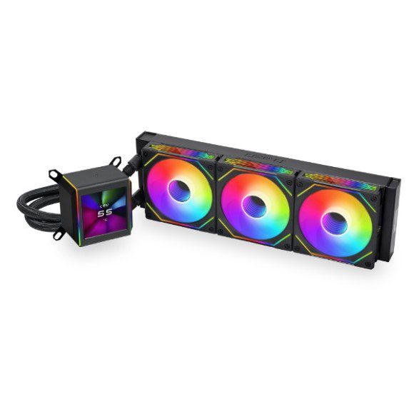 Lian Li Galahad II LCD SL-INF 360 ARGB AIO 360mm Liquid CPU Cooler - Black - PakByte Computers