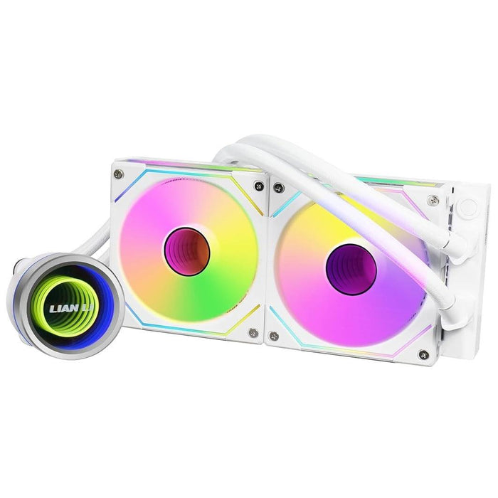 Lian Li Galahad II Trinity SL-INF 240 ARGB AIO 240mm Liquid CPU Cooler - White - PakByte Computers