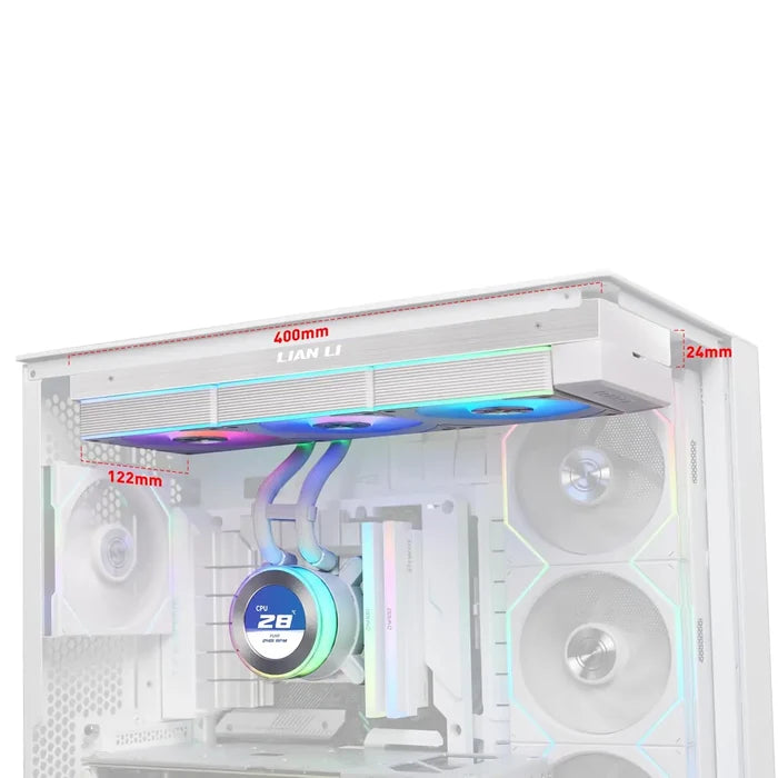 Lian Li Hydroshift II 360R LCD-C RGB Liquid CPU Cooler - White