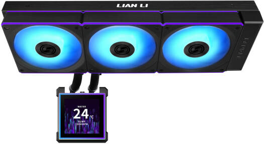 Lian-Li HydroShift II LCD-S 360CL Liquid CPU Cooler - Black