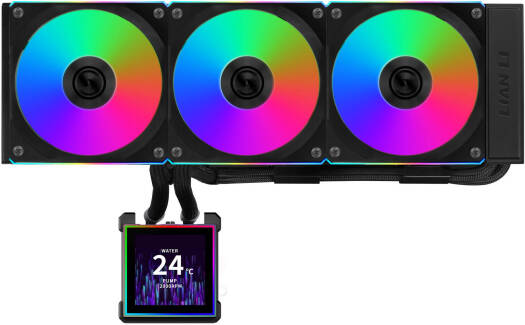 Lian-Li HydroShift II LCD-S 360CL Liquid CPU Cooler - Black