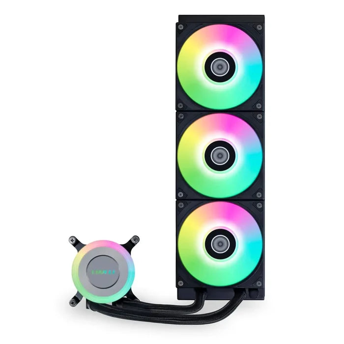 Lian Li Hydroshift LCD 360R AIO ARGB 360mm Liquid CPU Cooler - Black - PakByte Computers
