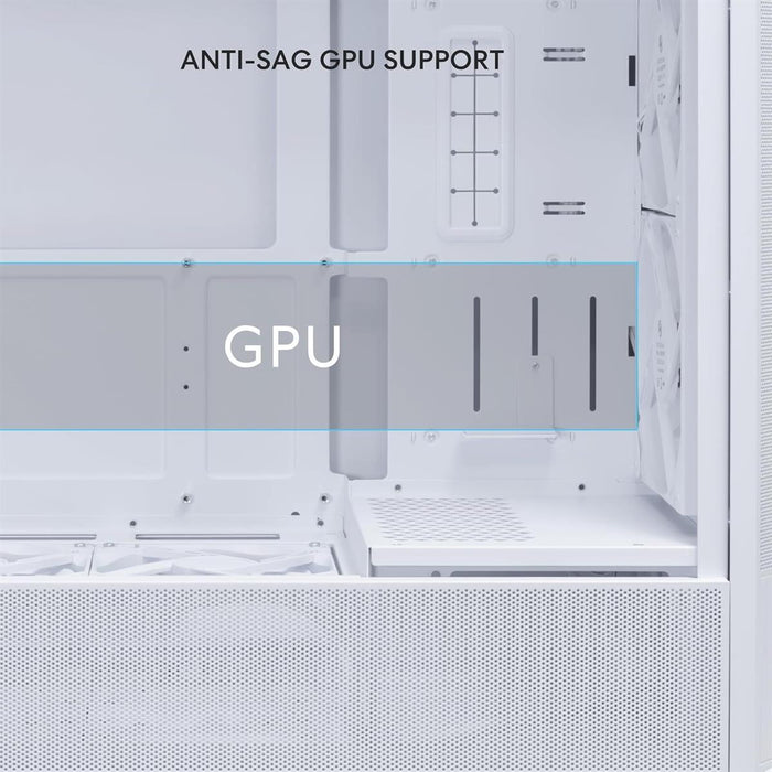 Lian Li Lancool 207 Compact ATX RGB Computer Case - White - PakByte Computers