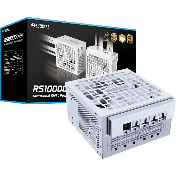 Lian Li RS 1000W Fully Modular ATX Power Supply - White