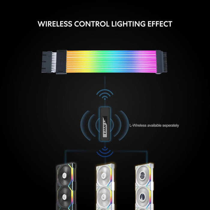Lian Li Strimer Wireless 24 Pin with Controller Addressable RGB Power Extension Cable