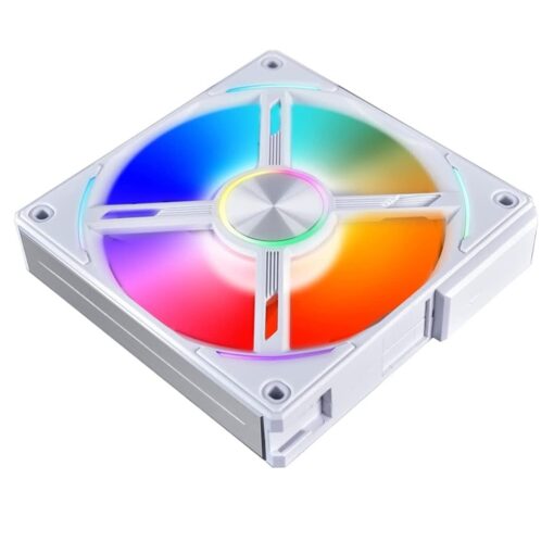Lian Li UNI Fan AL120 RGB Daisy Chain ARGB 120mm Pack x3 – White - PakByte Computers