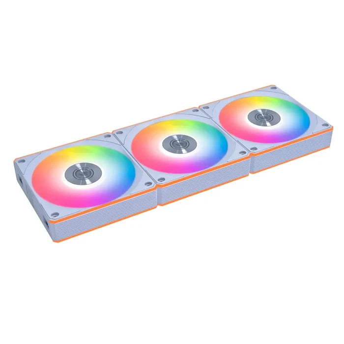 Lian Li UNI Fan CL120 ARGB 120mm PWM Fans - Triple Pack Reverse Blade - White