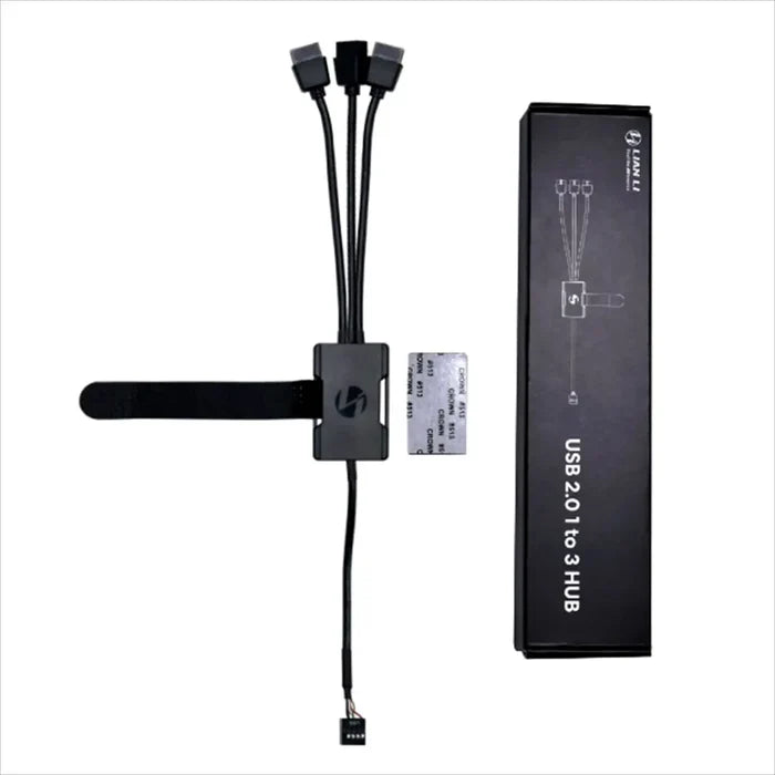 Lian Li USB 2.0 Hub, 1 to 3 HUB - Black - PakByte Computers