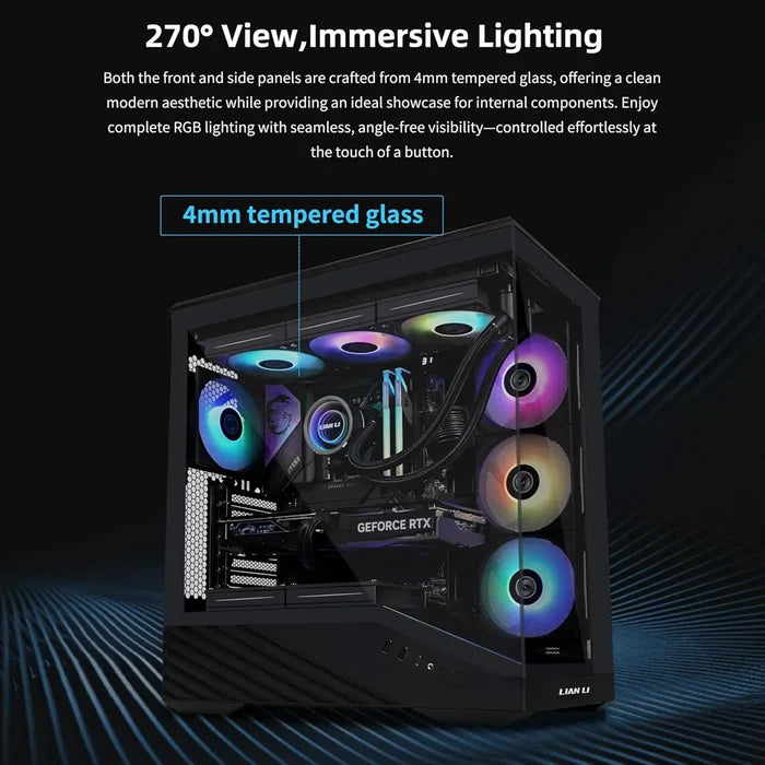 Lian Li Vector V100 ATX Mid-Tower PC Case -  Black - PakByte Computers