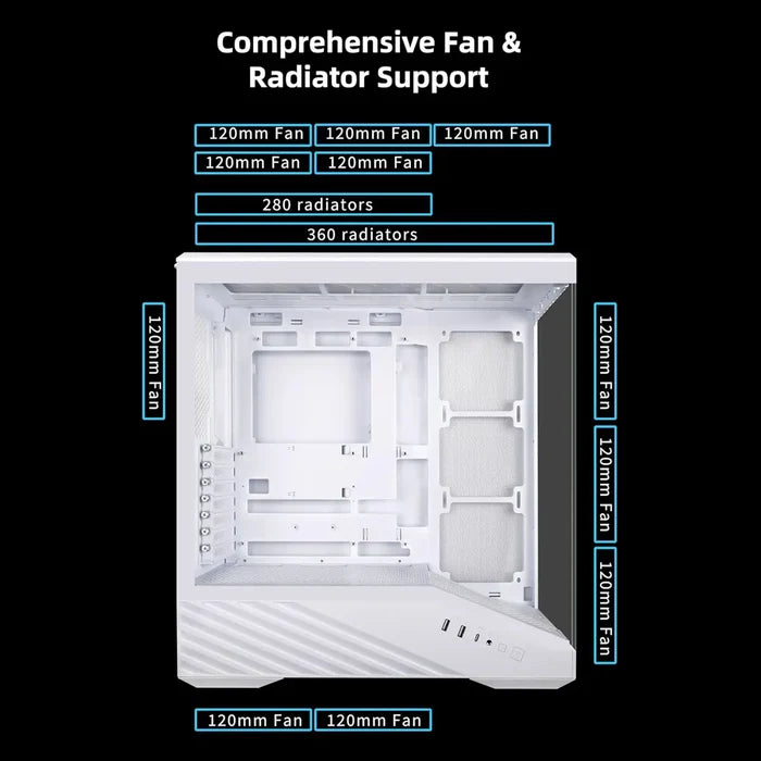 Lian Li Vector V100 ATX Mid-Tower PC Case -  Black - PakByte Computers