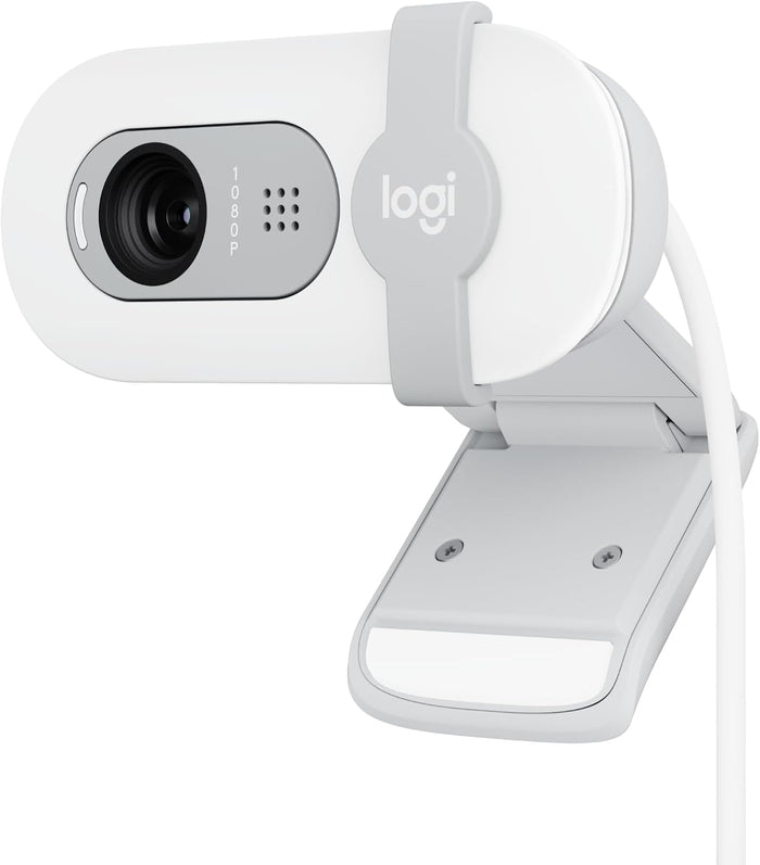 Logitech Brio 100 Full HD 1080p Webcam - White - PakByte Computers